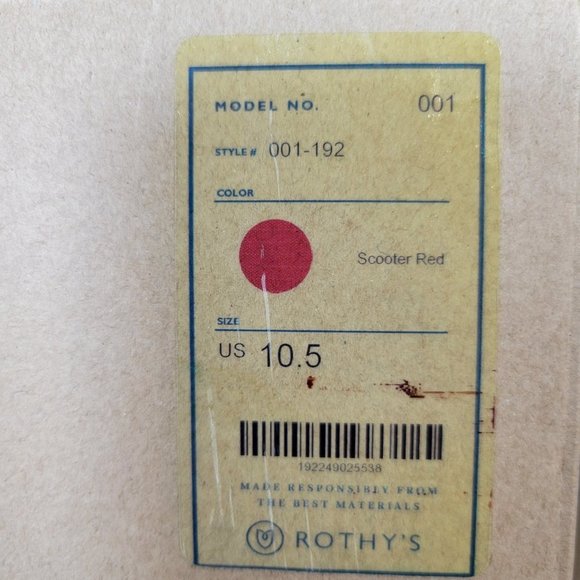 Rothy’s The Flats Scooter Red Slip On Ballet Shoes Women's Size US 10.5, 12 - Picture 10 of 10